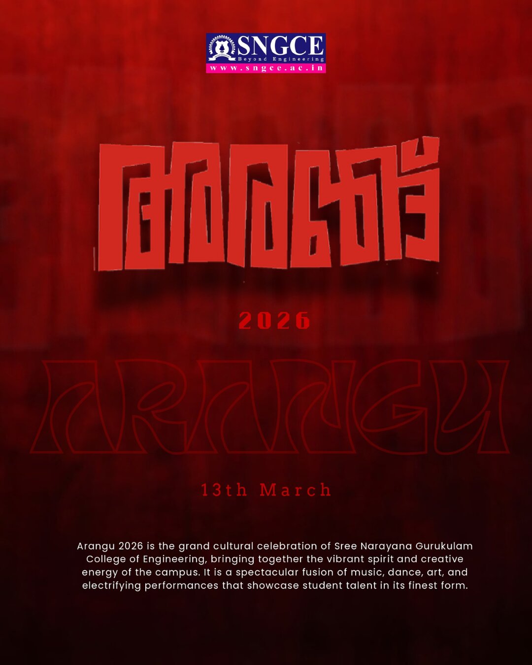 Arts Fest SNGCE ARANGU 2026